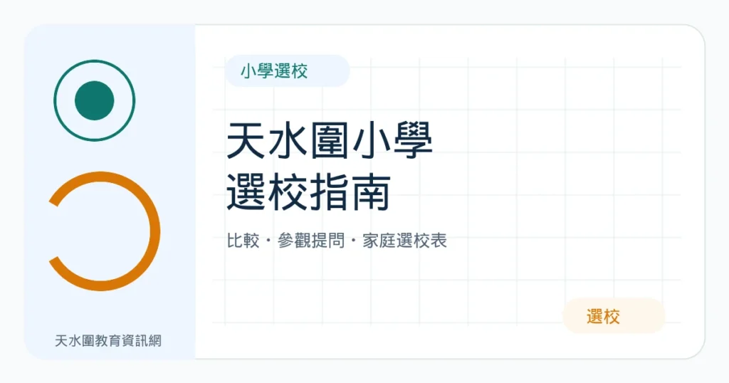 天水圍小學選校指南|學校比較、參觀提問及家庭選校表